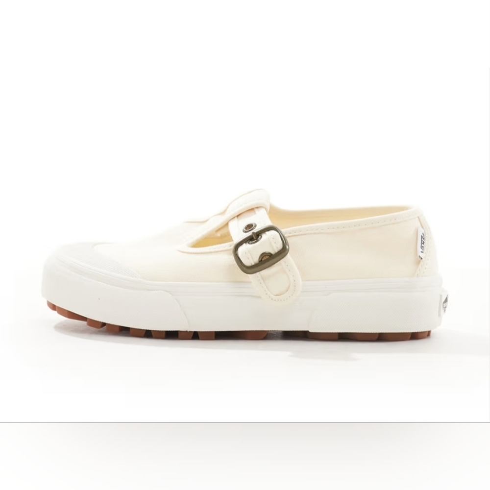 Vans White Platform Mary Jane Sneakers - Picture 2 of 10
